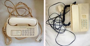 Vintage Lot 2 Téléphones fixes MATRA Chorus P2 et Telic Alcatel - Zdjęcie 1 z 10