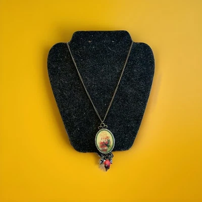 Collar con dije de Feliz Navidad de Papá Noel sin marca Foto 1 de 4