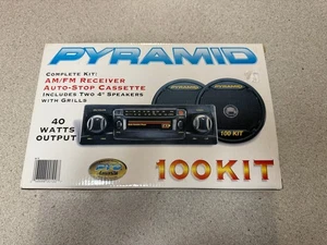 Pyramid 100 KIT.  COMPLETE KIT. Vintage Car Stereo Cassette Player AM/FM. NEW - Picture 1 of 5