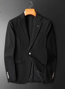 KIDS EUROPEAN medium Designer Uniform Blazer Jacket Black with Gold Pin Unisex - Picture 1 of 2
