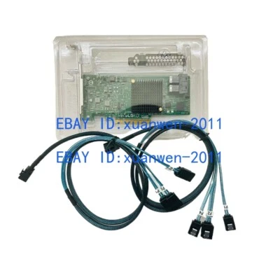 LSI 9300-8i 12Gbps SAS SATA IT mode ZFS FreeNAS unRAID +2*SFF-8643 SATA Cable US - Image 1 of 3