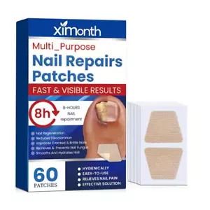 Toenail Fungus Treatment Stickers 60 Pcs Nail Repair Patches for Treatment - - Picture 1 of 11