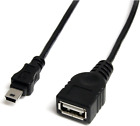 1 Ft Mini USB 2.0 Cable - USB a to Mini B F/M - USB Cable - USB (F) to Mini-Usb 