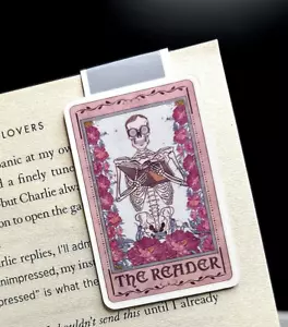 Tarot The Reader Book Club Magnetic Bookmark Book Lover Bookish Gift Halloween - Picture 1 of 1
