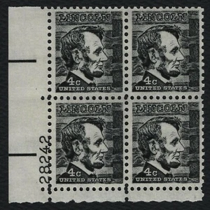 #1282 4c Abraham Lincoln, Plate Block [28242 LL] Mint **ANY 5=FREE SHIPPING** - Picture 1 of 1