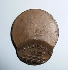 Off Center Lincoln CENT Memorial Reverse anni 60 50% errore senza data 3,11 grammi - Foto 1 di 2