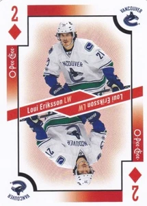 LOUI ERIKSSON 2017-18 17-18 OPC O-PEE-CHEE PLAYING CARDS 2 DIAMONDS CANUCKS - Picture 1 of 1