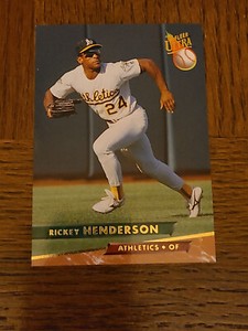 ATHLETICS A'S RICKEY HENDERSON 1993 FLEER ULTRA #258