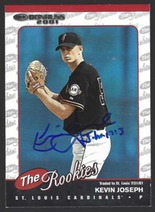 2001 Donruss The Rookies Baseball Kevin Joseph #R82 IP autograph signed card - Picture 1 of 1