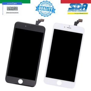 LCD SCHERMO DISPLAY TOUCH SCREEN VETRO PER IPHONE 6 PLUS BIANCO NERO - Imagen 1 de 1