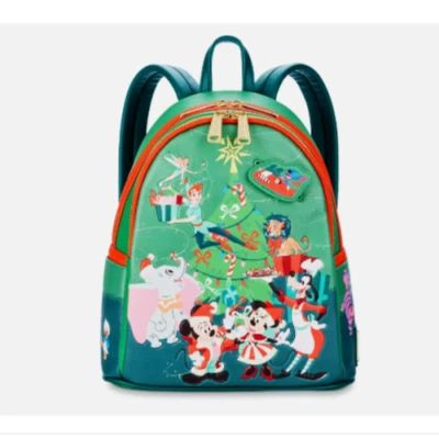 全新 迪士尼 Loungefly 圣诞迷你背包 Stitch Dumbo Santa Mickey Minnie — 第 1/3 张图片