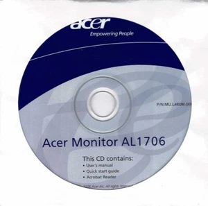 Acer Monitor AL1706. Manual del Usuario. Multilenguaje. PC - Imagen 1 de 1