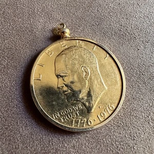 VINTAGE 1776-1976 LIBERTY EISENHOWER DOLLAR MEDALLION COIN USA INDEPENDANCE - Picture 1 of 4