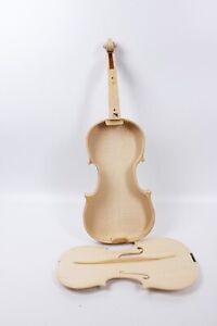 4/4 White Violin full size unfinished violins Unglue violin top DIY Violin
