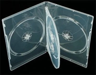 50 x 4-Way Clear DVD-CD-Blu-ray Case – with 14 mm Spine High-Quality Case - Image 1 of 2