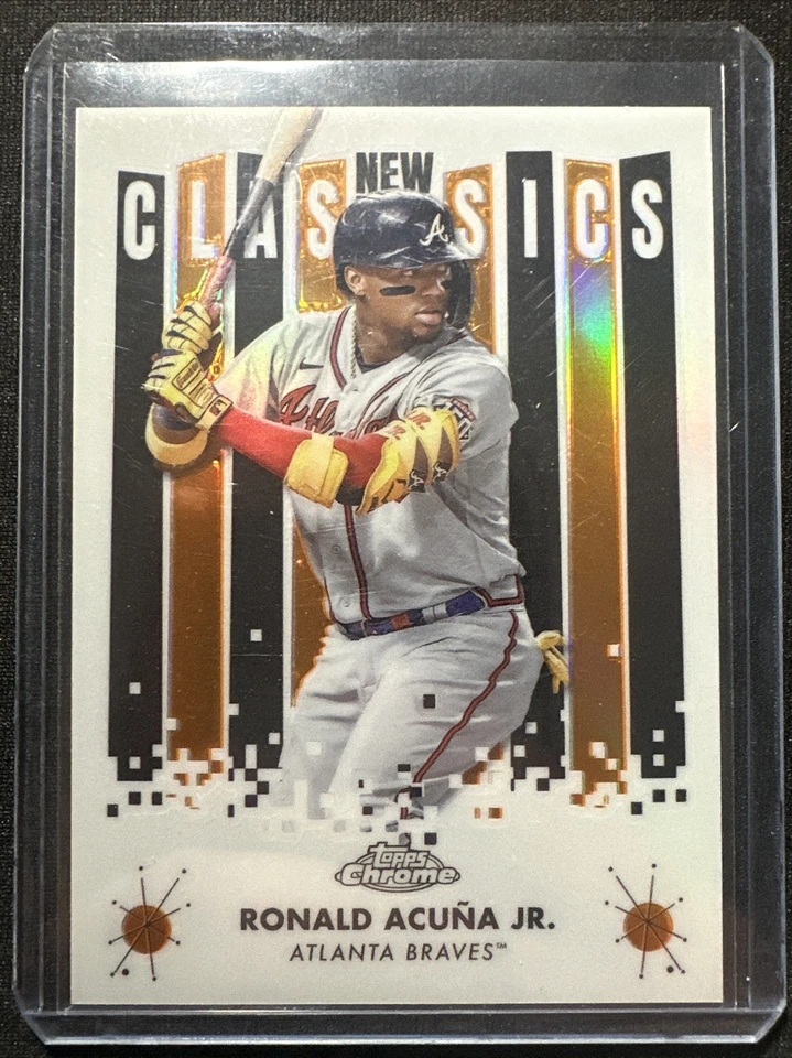 2022 RONALD ACUNA JR Topps Chrome New Classics Orange # 8/25 Atlanta Braves - Image 1 of 2