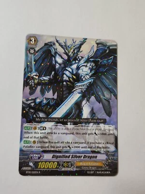 Cardfight!! Vanguard Dignified Silver Dragon BT10/021EN R CFV Rare NM  - Image 1 of 4