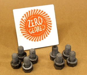 73-88 14 Bolt 10.5" FF Rear Backing Plate Bolt Set of 8 Full Float 1/2-20 OEM - Picture 1 of 3