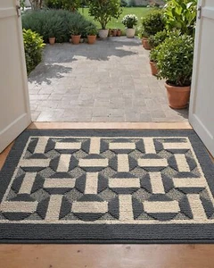 DEXI Front Door Mat Entrance Doormat Entry Mats, Welcome Washable Non Slip Lo... - Picture 1 of 9