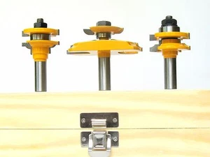 3 Stck. 12° mit Rückenschneider erhöhte Platte & Perlenschiene & Stilfräser Bit Set sct-888 - Bild 1 von 11
