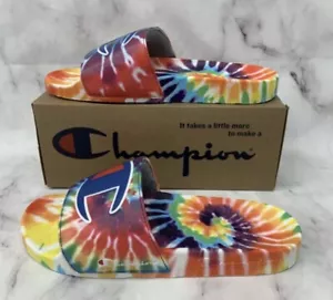 Sandalia sin cordones multicolor Champion para hombre IPO Tie Dye CP101193M talla 9 - Imagen 1 de 8