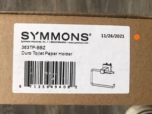 Symmons Duro Toilet Paper Holder Brushed Bronze 363TP-BBZ - New / Sealed in Box - Picture 1 of 4