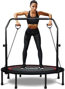 RAVS Mini Trampoline for Kids Adults 40"/48" Foldable Fitness Rebounder Kids Tra - Picture 1 of 12