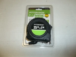 Empuñadura de goma de búsqueda rápida Pittsburgh 25 ft x 1" ~ Bloqueo de pulgar ~ Clip para cinturón - Imagen 1 de 2