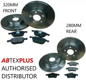 For Ford Kuga 2.0 Tdci Front and Rear Brake Discs and Pads Manual Handbrake13-17 - Picture 1 of 1