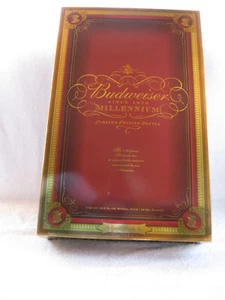 BIRRA TIPO CHAMPAGNE BUDWEISER MILLENNIUM EDIZIONE LIMITATA E 4 BICCHIERI NUOVI CON SCATOLE - Foto 1 di 14
