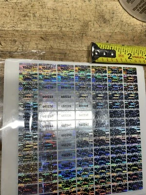 100 Warranty Void Authentic Hologram Security Label Stickers Tamper genuine