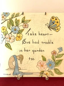 Fliese Eve hatte auch Probleme in ihrem Garten. Made In England Johnson E. Caldwell - Bild 1 von 5