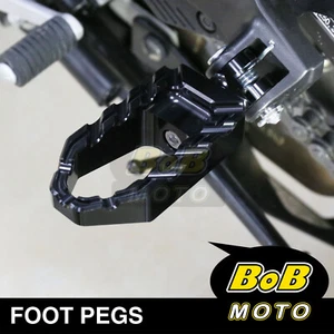 Clavijas para pie delantero del ciclista negras para Yamaha MT-07 FZ07 13-22 21 20 19 CNC BUZZ - Imagen 1 de 7