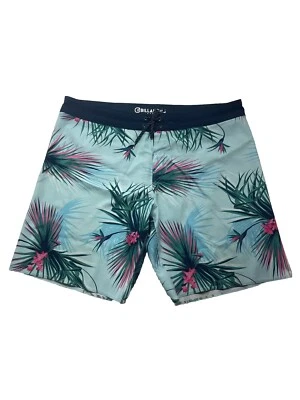 Pantalones Cortos de Tabla Billabong Para Hombre Talla 40 Gancho y Lazo CYC Domingos Airlite Estampado de Palma Foto 1 de 4