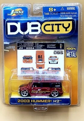 Jada Toys 03 2003 Hummer H2 Dub City Fire Department Detailed Collector# 095 - Image 1 of 4