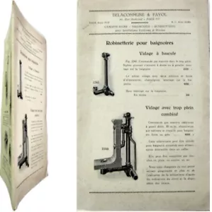 Katalog Delacommune & Fayol um 1930 Badheizung Badewannen Armatur Bidet - Bild 1 von 10