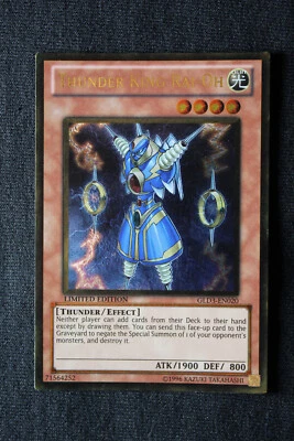 Thunder King Rai-Oh (GLD3-EN020, Gold Rare) [Light Play] Yugioh card - Image 1 of 2