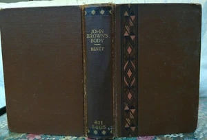 Stephen Vincent Benet JOHN BROWN'S BODY 1st Edition 1928  - Imagen 1 de 8