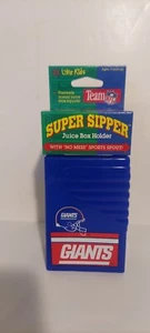 NY GIANTS Super Sipper Juice Box Holder Blue and red vintage 1990 NFL - Picture 1 of 4