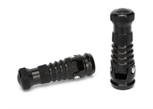 GILLES FOLDING FOOTPEGS REARSET PAIR BLACK FOR VCR REARSETS HONDA - Picture 1 of 1