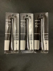 Lot Of 3 COVERGIRL Get In Line Liquid Eyeliner, #325 Black Vinyl, 0.08 oz - Picture 1 of 1