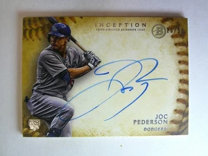 Joc Pederson 2015 Topps Inception RC Auto /50 LA Dodgers RA-JP - Picture 1 of 3