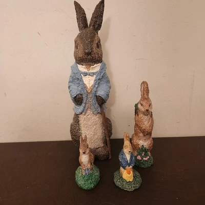 Винтажный пасхальный кролик Haresnickle (набор из 4) - б/у - Изображение 1 из 4