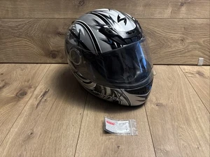 Scorpion EXO-400 Full Face Helmet – Size Small 55–56cm – Black Silver Blue - Bild 1 von 12