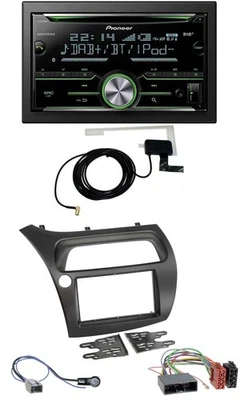 Pioneer CD USB MP3 Bluetooth 2DIN DAB Autoradio für Honda Civic (2006-2012) - Bild 1 von 4