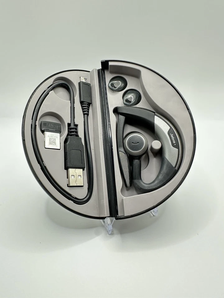 Jabra Motion UC MS Wireless Bluetooth Headset With Link 360 USB Adapter & Case - Image 1 of 4