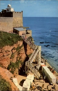 Tarjeta postal vintage Jacobs Ladder Sidmouth Inglaterra s897 - Imagen 1 de 2