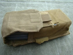 USMC Coyote MOLLE II Single/Double Mag Pouch gebraucht mit entfernten Gummibändern - Bild 1 von 12