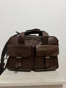 Men Aspinal of London Harrison Overnight Business Bag Calf leather Brown - Picture 1 of 17