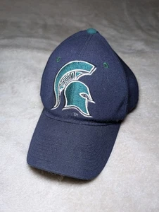 VINTAGE Michigan State Spartans Hat Mens Fitted 7 1/4 Green Zephyr Grafx - Picture 1 of 5